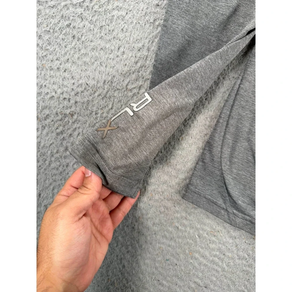 RLX Ralph Lauren Sweatshirt Men Small Gray Performance Quarter Zip Long Sleeve